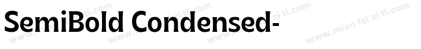 SemiBold Condensed字体转换